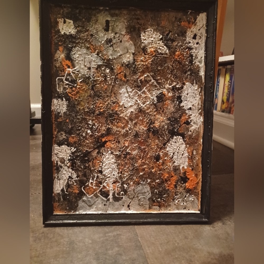 Texture canvas painting